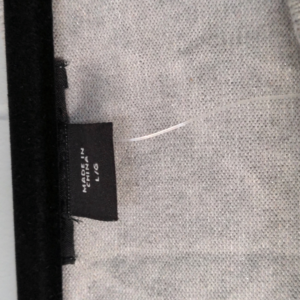 NWT Women's Size Large Metaphor Gray Scoop Neck Sweater - Picture 6 of 8